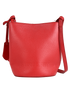 Small Lorne Bucket, £395, Handbags, Red, Leather, Front view
